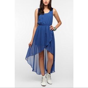 Sparkle & Fade blue high-low dress